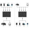 DAGIJIRD 4 Way 3.5mm Stereo Audio Switch Manual Selector Splitter Box Bi-Directional Audio Switch (4 in 1 Out / 4 in 1 Out) view 4