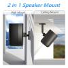 notiela Speaker Wall & Ceiling Mount for Roku Wireless Speakers Mount, Tilt and Swivel Adjustable Speaker Mount for Roku Speaker Wall Mounts with Hardware Kit,2 Pack-Black view 2