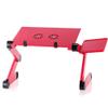 Laptop Stand,Portable Laptop Bed Tray Table,Adjustable Height and Angle,Suitable for Bedroom,Living Room,Sofa,Pink, Black view 1