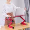 Laptop Stand,Portable Laptop Bed Tray Table,Adjustable Height and Angle,Suitable for Bedroom,Living Room,Sofa,Pink, Black view 2