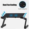 Laptop Stand,Portable Laptop Bed Tray Table,Adjustable Height and Angle,Suitable for Bedroom,Living Room,Sofa,Pink, Black view 3
