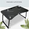 Laptop Desk,Laptop Stand for Bed,Portable Standing Desk, Bed Table,Working, Watching Movie On Bed/Couch/Sofa/Floor,70x50x30cm(27.5x19.6x11.8in),Black view 4