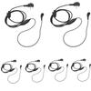 Pdflie 2 Way Radio Earpiece with PTT Mic for Motorola Yaesu Vertex Standard VX-261 EVX-261 EVX-531 EVX-534, Walkie Talkies Speaker Microphone Earbud in-Ear Headset (6 Pack) view 1
