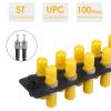Duogalia 12 Simplex ST Fiber Patch Panel with Simplex Singlemode Yellow ST Adapters, 12 Fiber Ports view 2