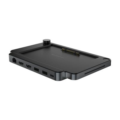 Khadas Mind Dock for Mind Expansion Module, Built-in Audio System, Fingerprint Scanner, 9 Additional I/O Ports, Support Four 4K/60Hz Displays Mini Computer Built-in SD Card Reader for Swift