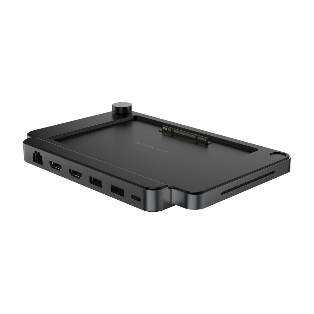 Khadas Mind Dock for Mind Expansion Module, Built-in Audio System, Fingerprint Scanner, 9 Additional I/O Ports, Support Four 4K/60Hz Displays Mini Computer Built-in SD Card Reader for Swift