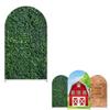 Ellteecz Green Leaves Arches Backdrop Cover with Stand for Kids Cows Birthday Party Arch Background Stand Stretchy Fabric Covers Baby Shower Wedding Parties Decor Decorations 3.3x6.5FT view 1
