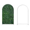 Ellteecz Green Leaves Arches Backdrop Cover with Stand for Kids Cows Birthday Party Arch Background Stand Stretchy Fabric Covers Baby Shower Wedding Parties Decor Decorations 3.3x6.5FT view 3