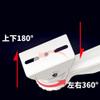 GledeYeTec 260mm/10.2" CCTV Security Camera Corner Pole Wall Mounting Bracket for Dahua Bullet and PTZ Cameras Surveillance Camera with 2 Loops view 4