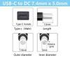 FASTELECTRIC USB C to HP Laptop Charger Cable 100W PD GaN Fast Charger Adapter with 7.4x5.0mm Tip for HP 2510P/2530P/NC4400/2710P/B1200/CQ20 etc view 3