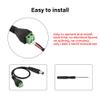 GINTOOYUN DC Power Adapter Cable DC5.5 x 2.5mm Male to Terminal Jack Adapter Connector Cable for CCTV Security Camera, Power Supply,LED Strip,Router 2pcs (Male) view 3