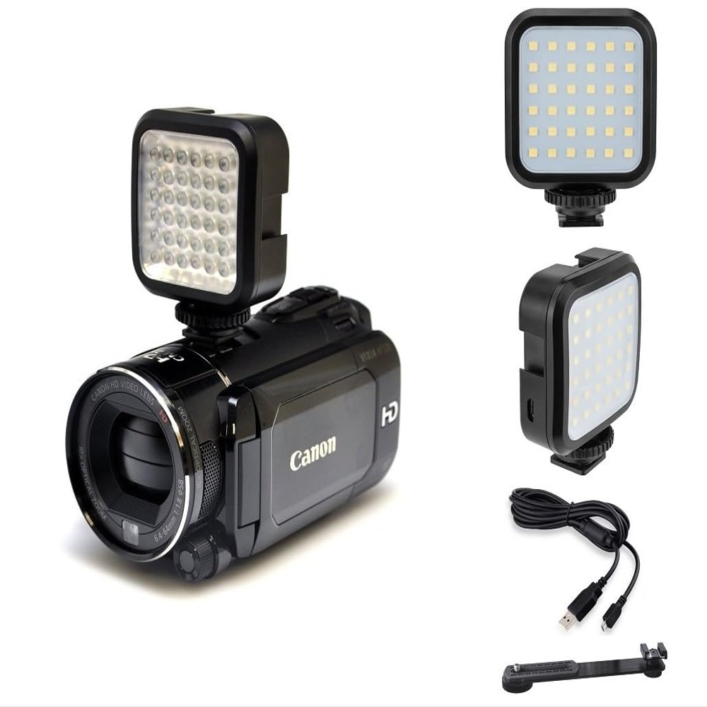 Dazzling LED Light Kit with Power Kit & Charger for Sony FDR-AX33