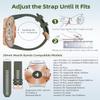 AEMALL 20mm Watch Band Replacement for Garmin fenix 5S/5S Plus/6S/7S/Instinct 2S/D2, Quick Fit Soft Silicone Strap with Rose Gold Buckle Breathable Waterproof Wristband Accessory (Color : Army Green view 3