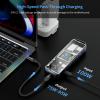 PHOTOOLEX USB C Hub(7 in 1) with HDMI Port 4K@60Hz, 100w PD Power Delivery, 3 USB-A 5Gbps Data Ports, SD/TF Card Reader, Desigend for MacBook Air, MacBook Pro, XPS, and More view 3