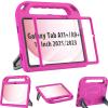 BMOUO Kids Case for Samsung Galaxy Tab A11+ Plus 11 2026/A9+ Plus 2023 11 inch Tablet, with Screen Protector, Shockproof Lightweight Stand Handle Galaxy Tab A11 Plus/A9 Plus Case for Kids, Rose view 1