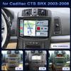 10" Android Car Stereo Radio Compatible for Cadillac CTS 2003-2007, for Cadillac SRX 2004-2008 Car Double Din Radio with Carplay Android Auto GPS Navigation BT FM Radio AHD Backup Camera Mic view 3