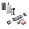 3IN1 SD Card Reader for iPhone iPad MacBook+18 Slots Memory Card Case view 1