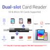 3IN1 SD Card Reader for iPhone iPad MacBook+18 Slots Memory Card Case view 2
