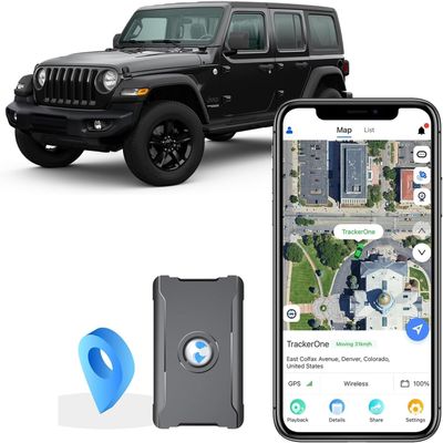 4G GPS Tracker for Vehicles Car Kids, Car Tracker Device Hidden Tracking Devices for Cars Hidden Subscription Needed 10S Update Strong Magnetic Long Battery Life (Tracker)