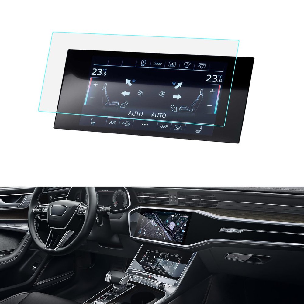 Audi A6 A7 Q7 Q8 Screen Protector - Tempered Glass 9H Anti-glare, 8.6 Inch Infotainment Touchscreen