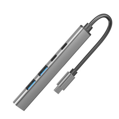 FPOUT USB C Hub 5 in 1 Type C to Multi USB Ports for Laptop, Tablet, Mobile Phone PD60w Fast Charging 5Gbps Data Transfer