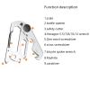 Acinkeety 9-in-1 Multifunction Tool Keychain Carabiner Wrench Bottle Opener Bicycle Tools Outdoor Survival Multitool view 2