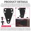 Aussio Universal Holster Adapter Kit Compatible with Blackhawk and Safariland Tactical Holsters  Versatile MOLLE Mount Drop Leg Platform Adapter Set for Duty Belt and Outdoor Use - Black view 2
