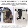 Aussio Universal Holster Adapter Kit Compatible with Blackhawk and Safariland Tactical Holsters  Versatile MOLLE Mount Drop Leg Platform Adapter Set for Duty Belt and Outdoor Use - Black view 3