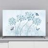 GSGC TV Cover TV Dust Cover Floral Painting Pattern TV Screen Protectors Cover 32-80 Inches Indoor Art Decoration TV Display Protector for LED LCD Hanging Desktop Curved Universal view 1