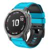 OUTVI 22mm watch band for garmin watch fenix 8 47mm fenix 6 pro solar fenix 7 pro sapphire solar fenix 5 quickfit 22 watch bands for garmin watch replacement strap blue green black view 1