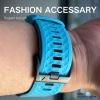 OUTVI 22mm watch band for garmin watch fenix 8 47mm fenix 6 pro solar fenix 7 pro sapphire solar fenix 5 quickfit 22 watch bands for garmin watch replacement strap blue green black view 2
