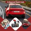 3 Channel Dash Cam Front and Rear Inside,Dash Cam pro 2025,Interior Car Camera,2.5K Single Front,Dash Camera for Cars with IR Night Vision,24Hr Parking Monitor 1S Recording,Free 64G Card view 3