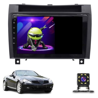 ASHOIH Android 10 Radio Double Din Car Stereo Sat Nav for Mercedes Benz SLK 2004-2010 GPS Navigation 9'' Headunit MP5 Multimedia Video Player FM Receiver with WiFi DSP Carplay(Size:Octa Core 2+32 G)