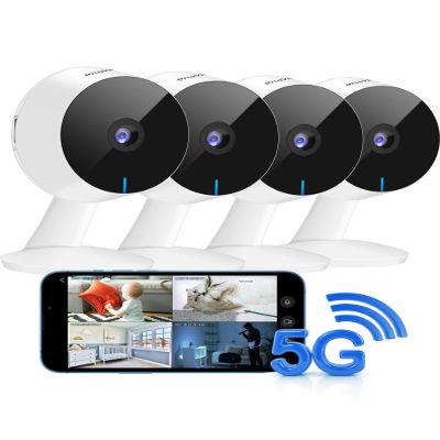 LaView 4MP 2K Cameras for Home Security Indoor, 5G& 2.4GHz Home Security Camera for Baby/Elder/Pet/Nanny,Baby Cam Starlight Sensor Color Night Vision,US Cloud Service,Works with Alexa iOS & Android