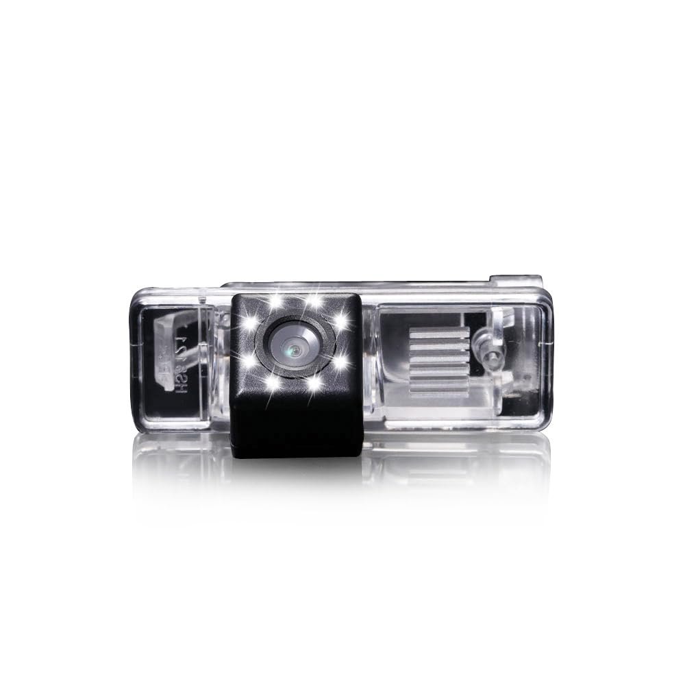 8 LED Night Vision: HD Reversing Camera Waterproof Night Vision Car Rear View Camera Parking Aid Reversing System Number Plate Light Replacement for Opel Antara 2010-2017