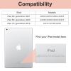 2 Pack GHINL Case for iPad 9th/8th/7th Generation Cases (2021/2020/2019) iPad 10.2-Inch Case with Pencil Holder [Sleep/Wake] Slim Soft TPU Back Smart Stand Protective Cover Cases (Light Pink+Very Peri view 2