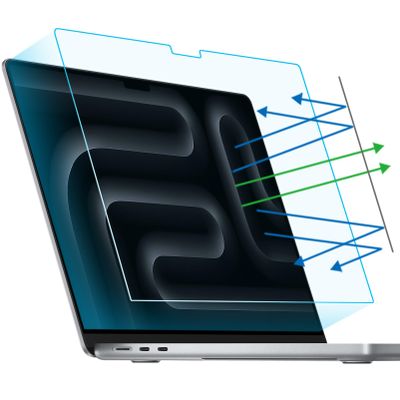 F FORITO 2-Pack Anti Blue Light Laptop Matte Screen Protector Compatible with 2023 MacBook Pro 14 inch / Pro / Max Model A2918 A2992, Anti Glare & Reduce Eye Strain