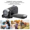 16MP 1080P DV Camera, 2.7in TFT Rotatable Screen, 16x Digital Zoom, Selfie Fill Light, Large Capacity, USB Port, Ideal Gift (Black) view 3