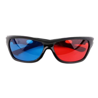 1Pcs Black Adult Black Frame Red Blue 3D Glasses for Dimensional Anaglyph Movie Game 3D Viewing Glasses