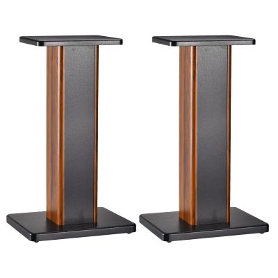 MECCANIXITY Wood Speaker Stands, 2 Pack 19.7 Inch (50cm) Universal Speaker Stand Hollowed Stands Enhanced Audio Listening for Home Theaters Cinema