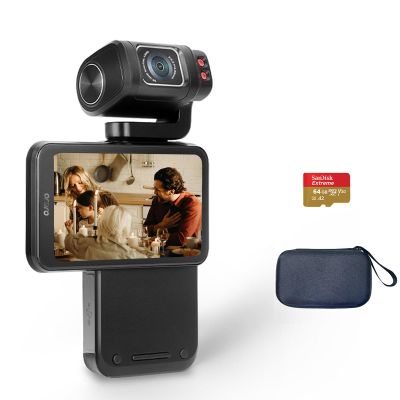 ORDRO 5K Video Camcorder, M3 48MP UHD 4K/60fps Handheld Digital Camera, 3.5'' Rotatable IPS Screen 3250mAh Battery WiFi IR Night Vision Camera with 64G Card for YouTube Vlogs