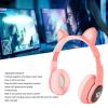 Illuminated Cat Ear Gaming Headset Bluetooth Support Small Memory Card Mode Gaming Headset with LED Microphone LED Gaming Headset view 2