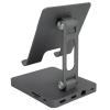 Gavigain 10 in 1 USB C Hub,USB C Hub Stand/Holder,10 in 1 Docking Station Support 4K HD and Play Foldable USB C Adapter USB C Docking Station with Vertical Stand for Tablet Mobile Phone(Grey) view 1