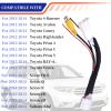 Autokemat 16 Pins Reverse Backup Rear View Camera Harness Adapter Connector Compatible with for Toyota Prius Scion xD xB Avalon Camry Subaru view 2