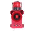 130dB Industrial Siren Alarm LED Strobe Light Alarm with Adjustable Sound for Factory Workshop Flashing Siren Construction Truck Crane (DC12V) view 2
