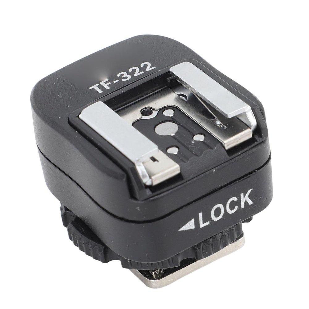 Flash Hot Shoe Sync Adapter with Extra PC Sync Port for Camera, Pure Copper Interface, TTL Flash Hot Shoe Converter