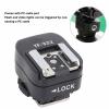 Flash Hot Shoe Sync Adapter with Extra PC Sync Port for Camera, Pure Copper Interface, TTL Flash Hot Shoe Converter view 3