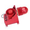 40W 130dB Industrial Siren Alarm LED Strobe Horn Adjustable Sound Emergency Strobe Warning Light for Construction Mining Industrial Crane (DC24V) view 2