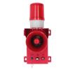 Walfront Industrial Siren Alarm 130db Volume Adjustable Strobe Sound Light Alarm Emergency Strobe Warning Light Outdoor for Mine Factory Construction (DC24V) view 1