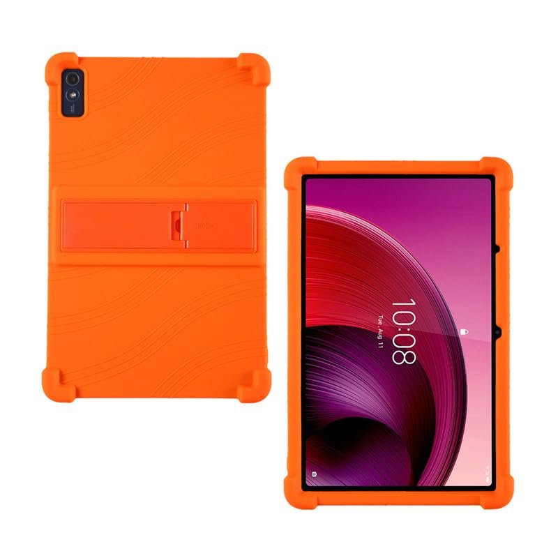 ORANXIN Case for Lenovo Tab M10 5G - Soft Silicone Shockproof Adjustable Stand Rubber Shell Protective Cover for Lenovo Tab M10 5G 10.6 inch Tablet TB-360FU 2023 Release